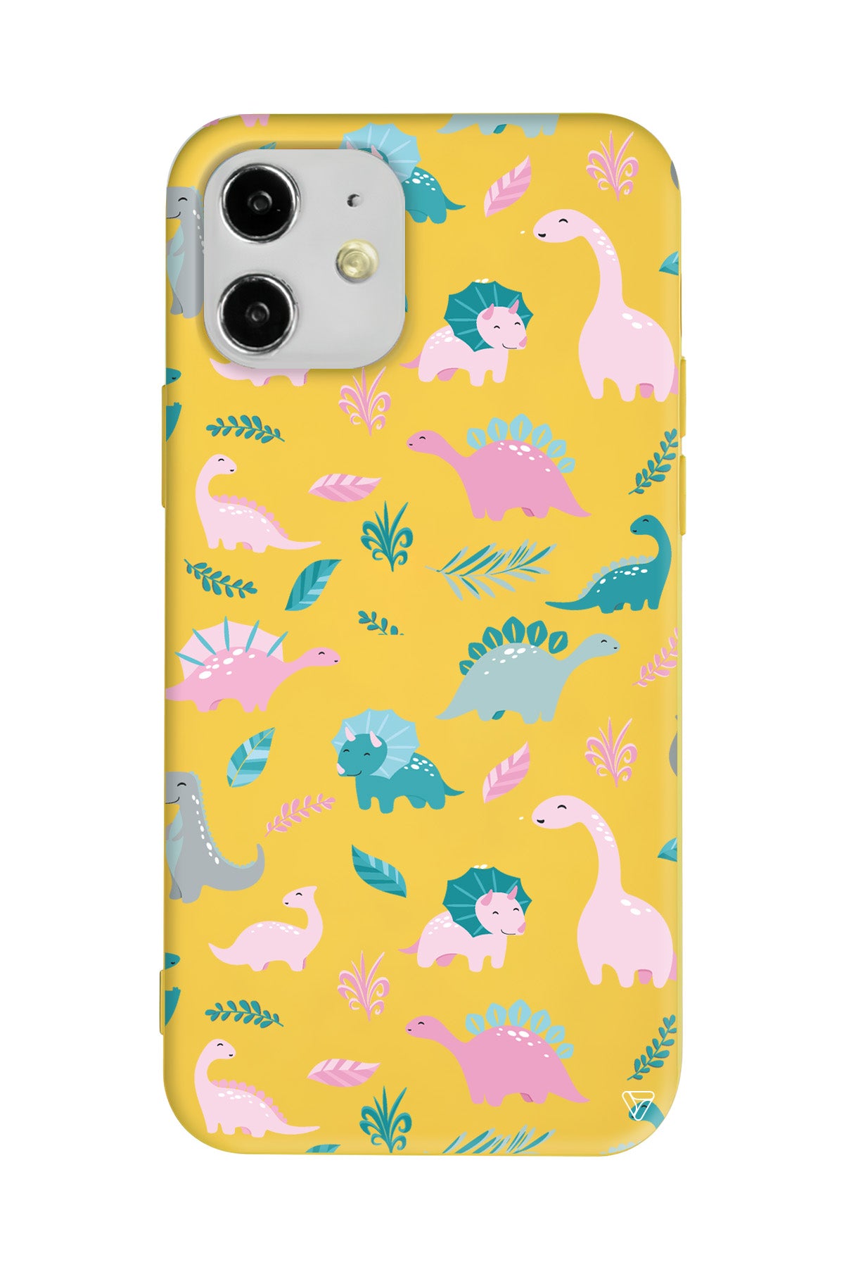 Pembe Dinazor Lansman Model İçi Kadife Silikon Telefon Kılıfı