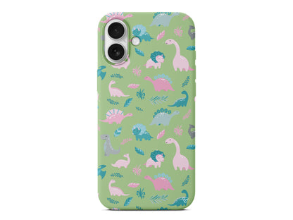 Pembe Dinazor Lansman Model İçi Kadife Silikon Telefon Kılıfı