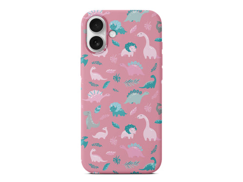 Pembe Dinazor Lansman Model İçi Kadife Silikon Telefon Kılıfı – Plus Serisine Özel