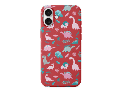 Pembe Dinazor Lansman Model İçi Kadife Silikon Telefon Kılıfı – Plus Serisine Özel