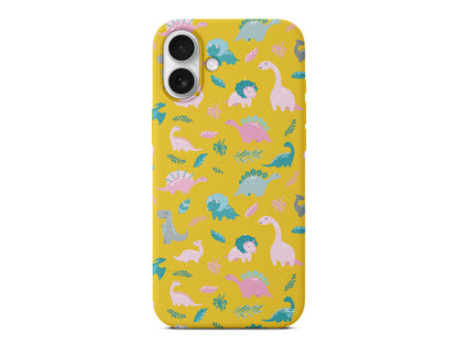 Pembe Dinazor Lansman Model İçi Kadife Silikon Telefon Kılıfı