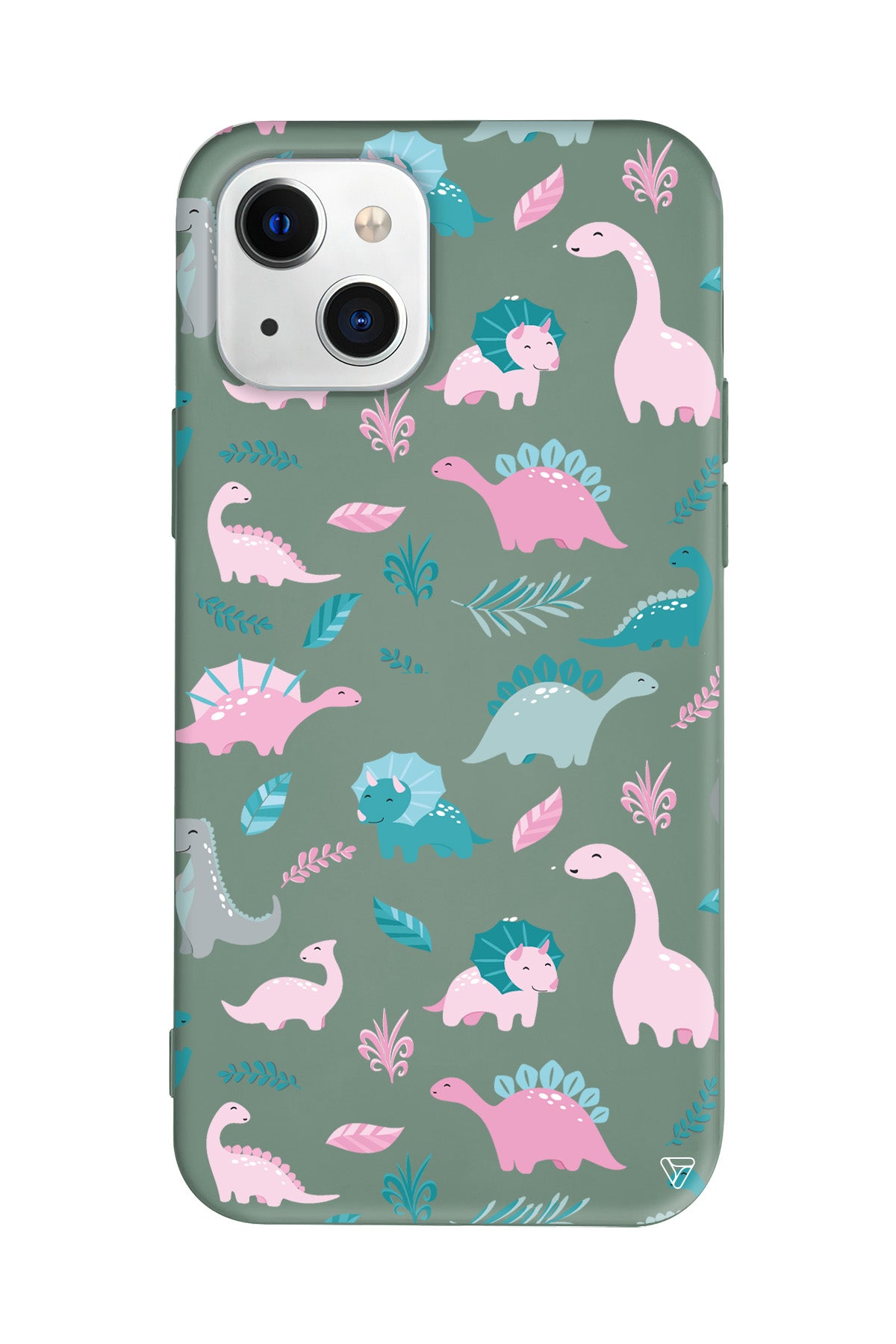 Pembe Dinazor Lansman Model İçi Kadife Silikon Telefon Kılıfı