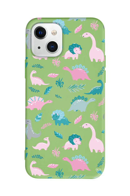 Pembe Dinazor Lansman Model İçi Kadife Silikon Telefon Kılıfı