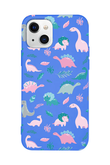 Pembe Dinazor Lansman Model İçi Kadife Silikon Telefon Kılıfı