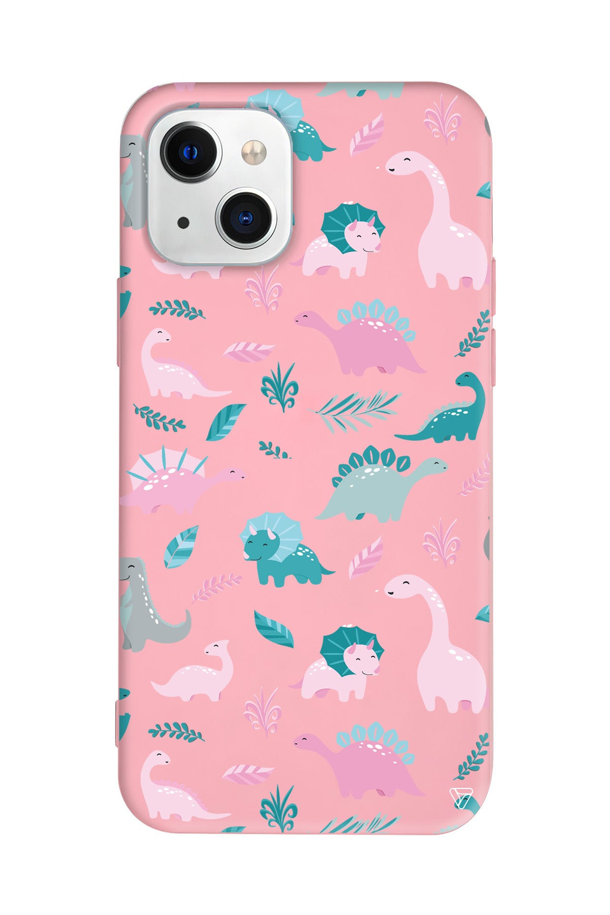 Pembe Dinazor Lansman Model İçi Kadife Silikon Telefon Kılıfı