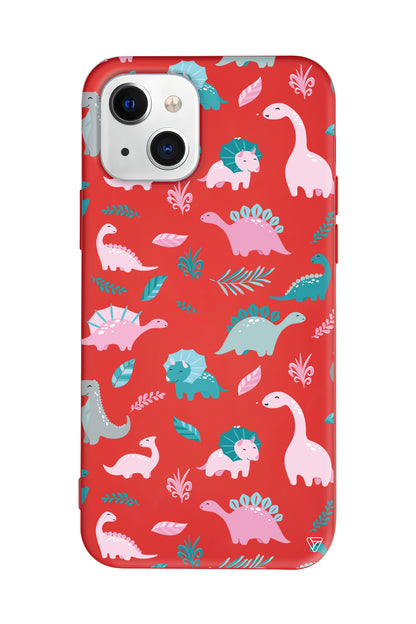 Pembe Dinazor Lansman Model İçi Kadife Silikon Telefon Kılıfı – Plus Serisine Özel