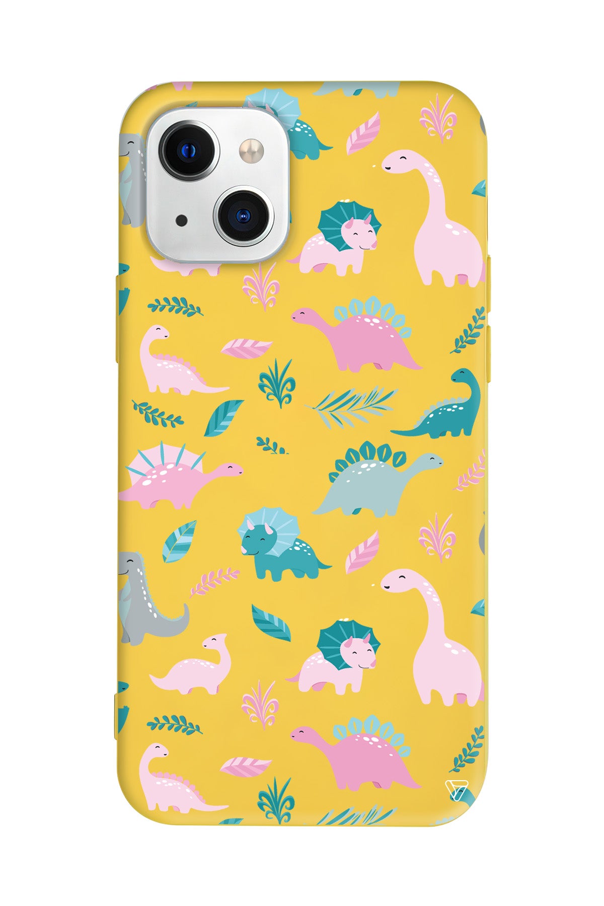 Pembe Dinazor Lansman Model İçi Kadife Silikon Telefon Kılıfı