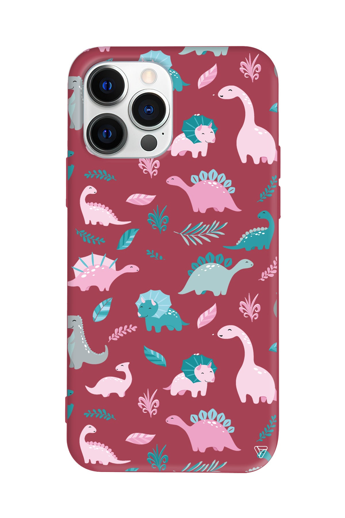 Pembe Dinazor Lansman Model İçi Kadife Silikon Telefon Kılıfı