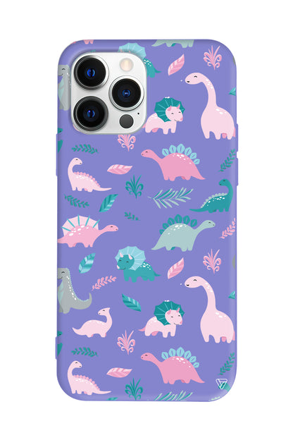 Pembe Dinazor Lansman Model İçi Kadife Silikon Telefon Kılıfı