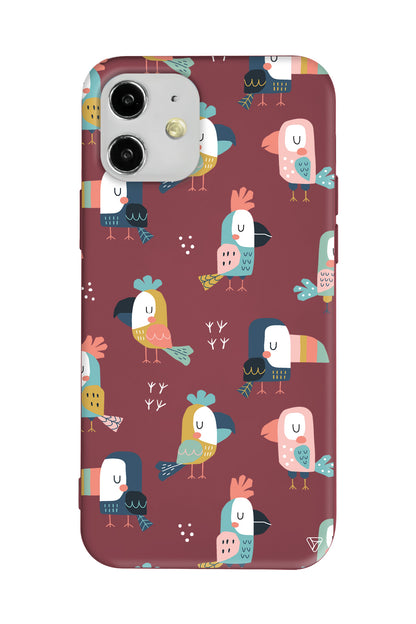 Papaganlar Lansman Model İçi Kadife Silikon Telefon Kılıfı