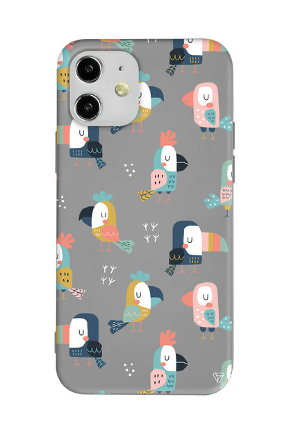 Papaganlar Lansman Model İçi Kadife Silikon Telefon Kılıfı