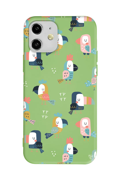 Papaganlar Lansman Model İçi Kadife Silikon Telefon Kılıfı