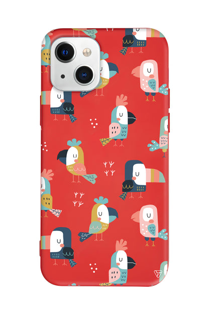 Papaganlar Lansman Model İçi Kadife Silikon Telefon Kılıfı – Plus Serisine Özel