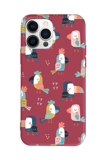 Papaganlar Lansman Model İçi Kadife Silikon Telefon Kılıfı