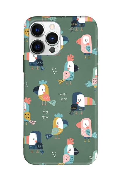 Papaganlar Lansman Model İçi Kadife Silikon Telefon Kılıfı