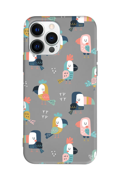 Papaganlar Lansman Model İçi Kadife Silikon Telefon Kılıfı