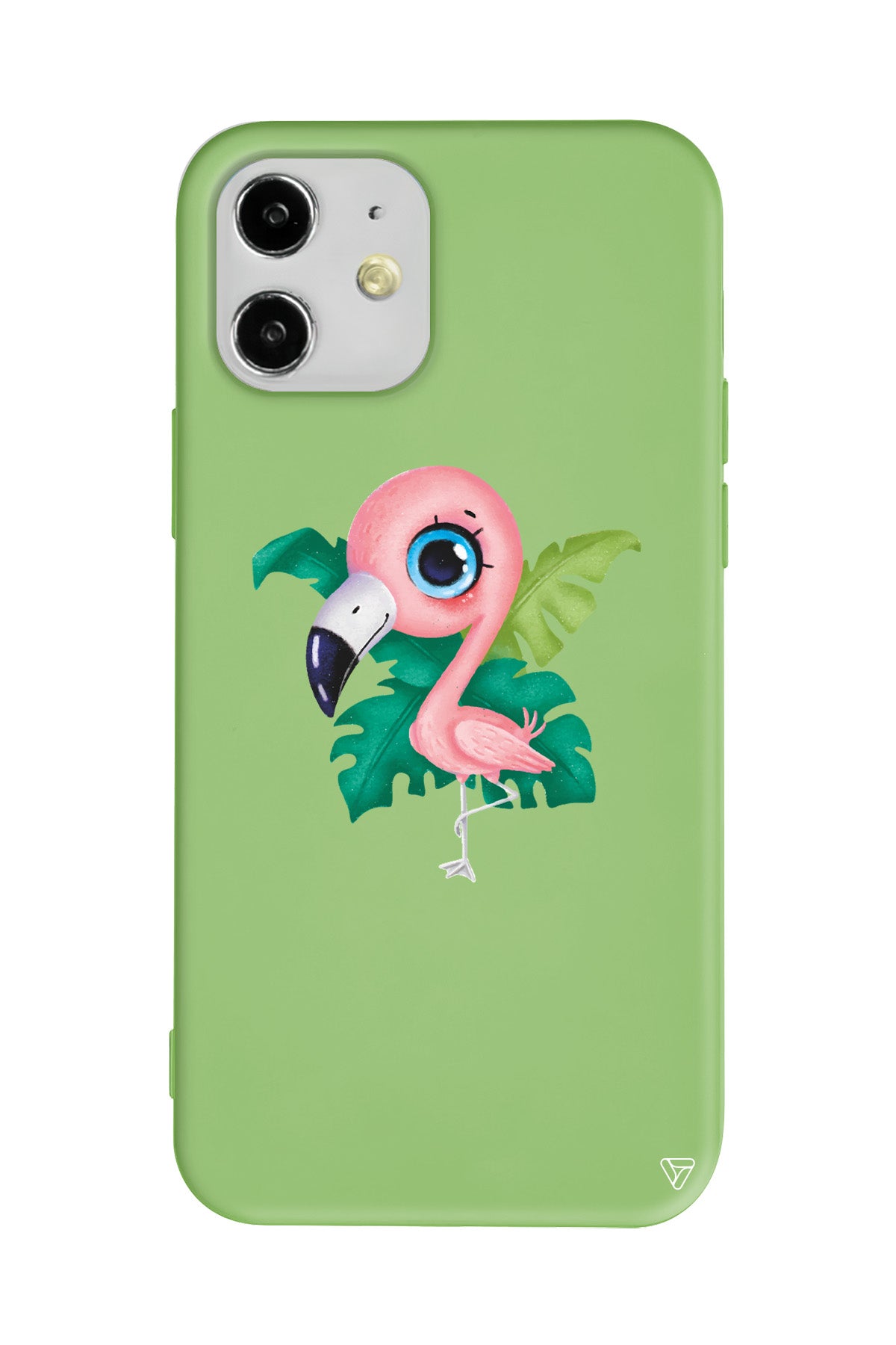 Yavru Flamingo Lansman Model İçi Kadife Silikon Telefon Kılıfı