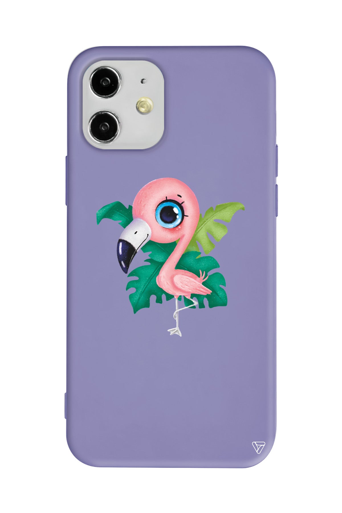 Yavru Flamingo Lansman Model İçi Kadife Silikon Telefon Kılıfı