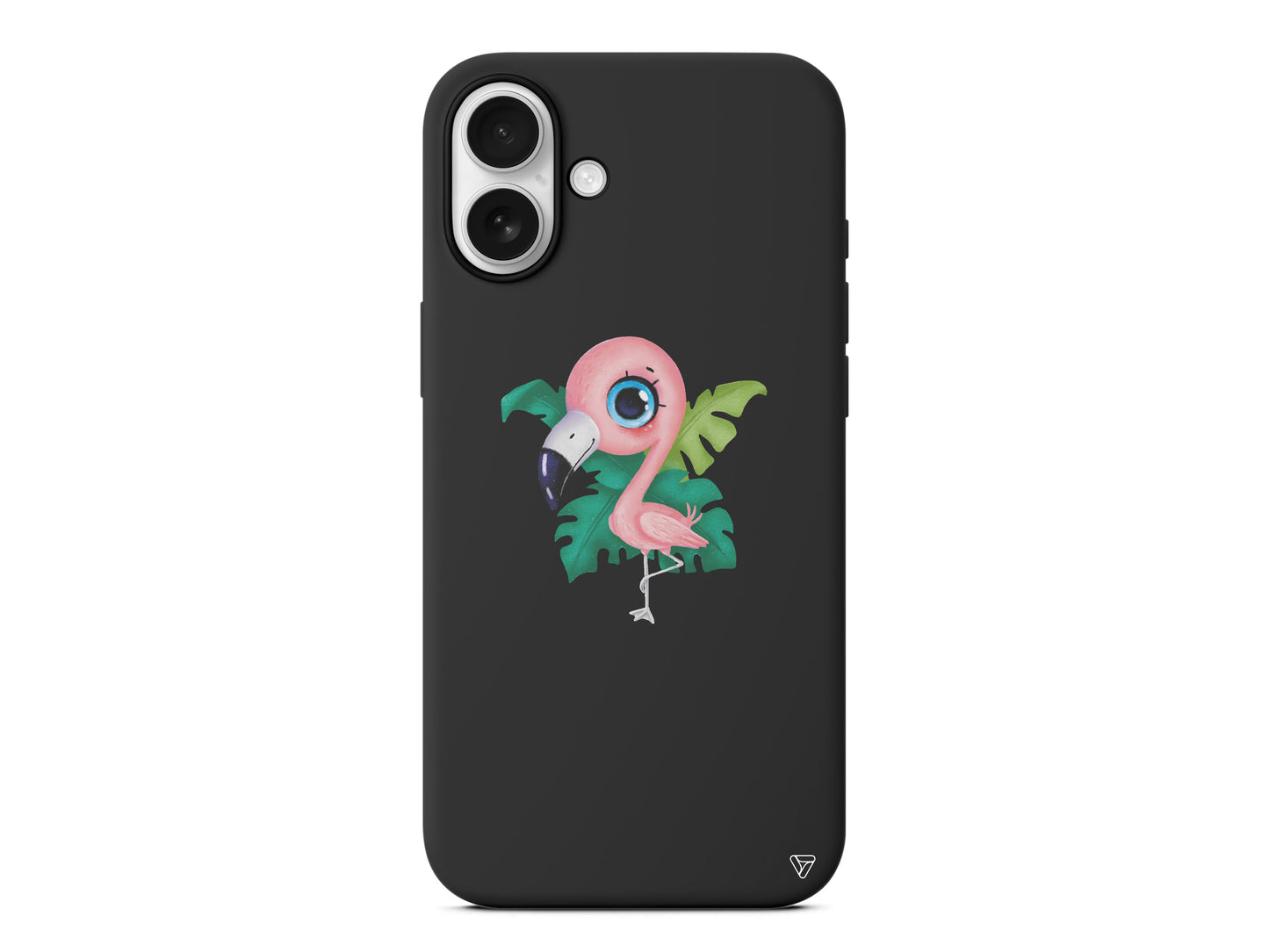 Yavru Flamingo Lansman Model İçi Kadife Silikon Telefon Kılıfı
