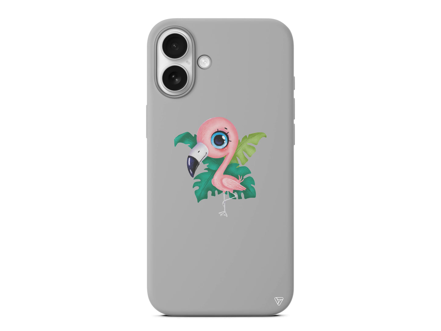 Yavru Flamingo Lansman Model İçi Kadife Silikon Telefon Kılıfı