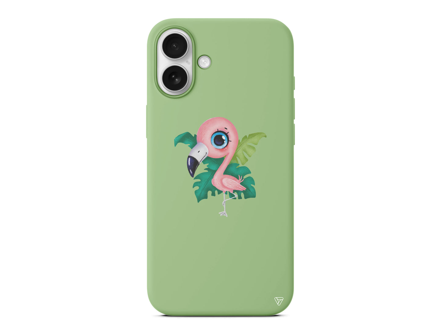 Yavru Flamingo Lansman Model İçi Kadife Silikon Telefon Kılıfı