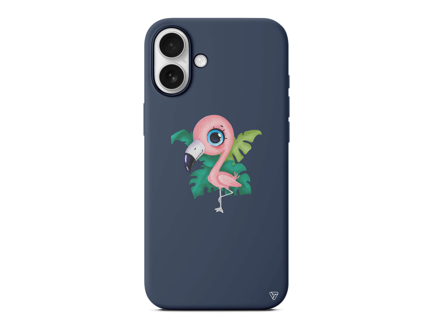 Yavru Flamingo Lansman Model İçi Kadife Silikon Telefon Kılıfı