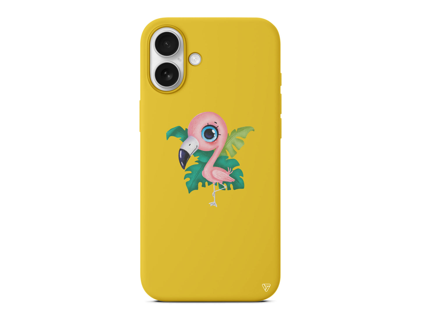 Yavru Flamingo Lansman Model İçi Kadife Silikon Telefon Kılıfı – Plus Serisine Özel