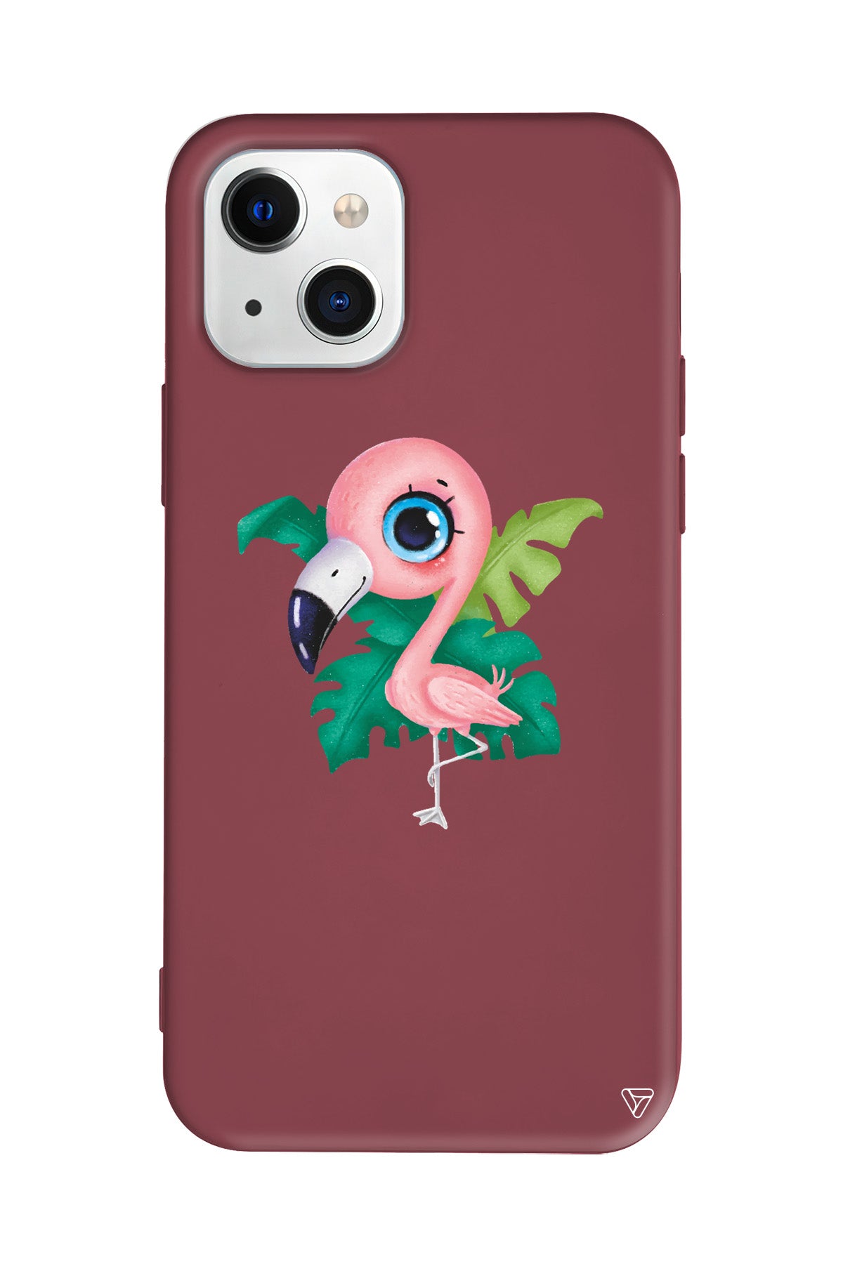 Yavru Flamingo Lansman Model İçi Kadife Silikon Telefon Kılıfı