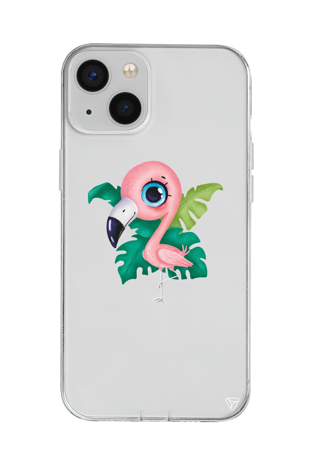 Yavru Flamingo Lansman Model İçi Kadife Silikon Telefon Kılıfı – Plus Serisine Özel