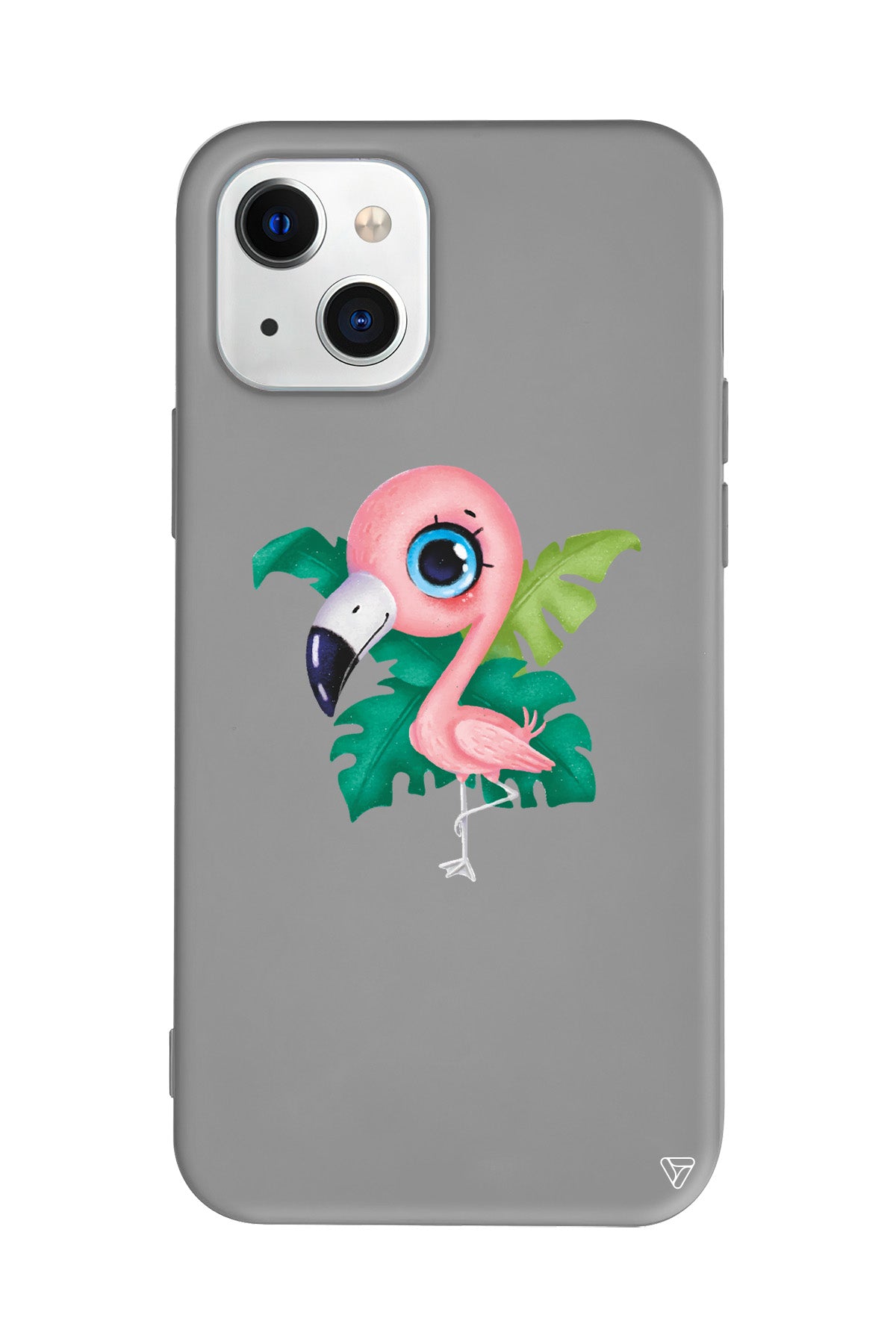 Yavru Flamingo Lansman Model İçi Kadife Silikon Telefon Kılıfı