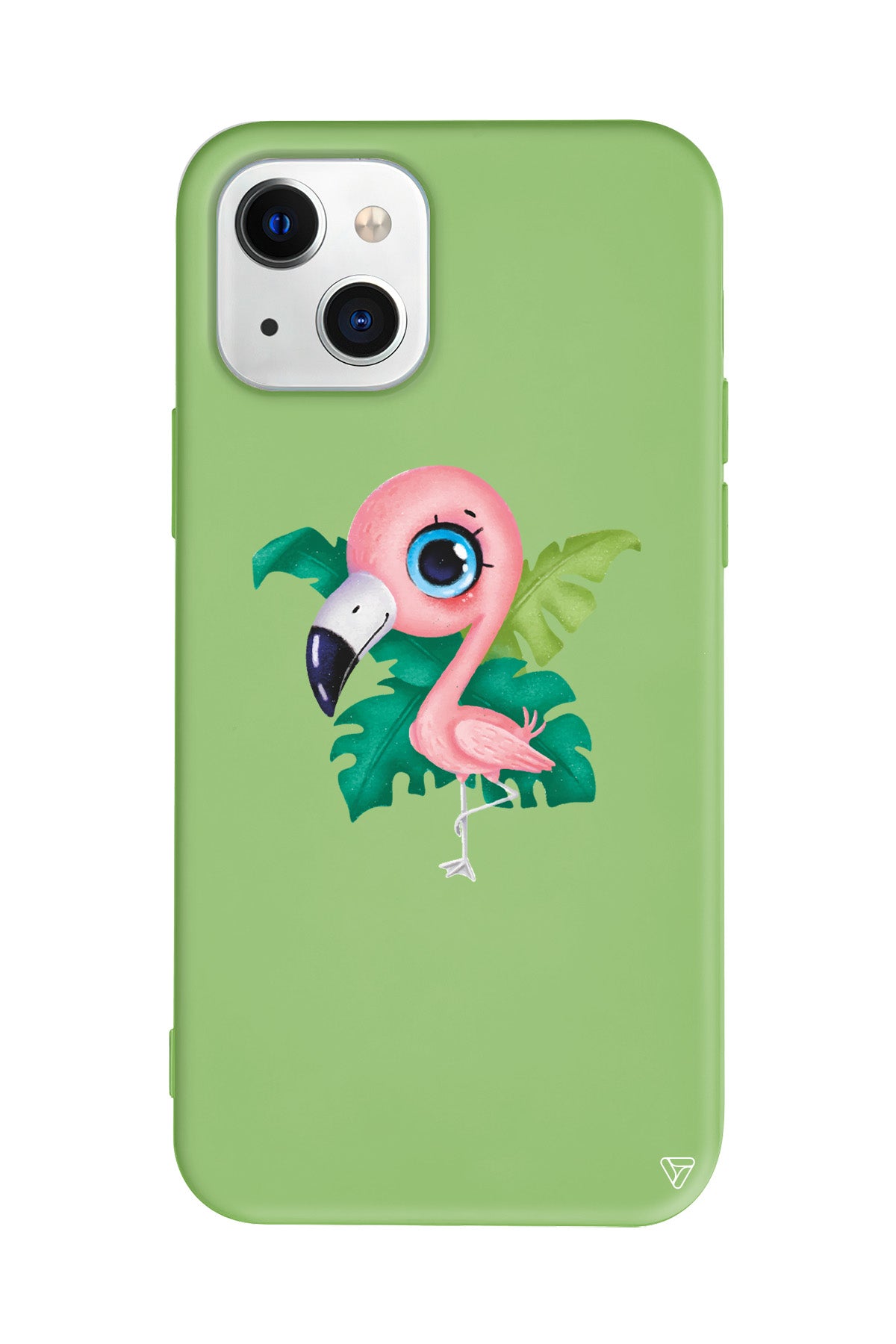 Yavru Flamingo Lansman Model İçi Kadife Silikon Telefon Kılıfı