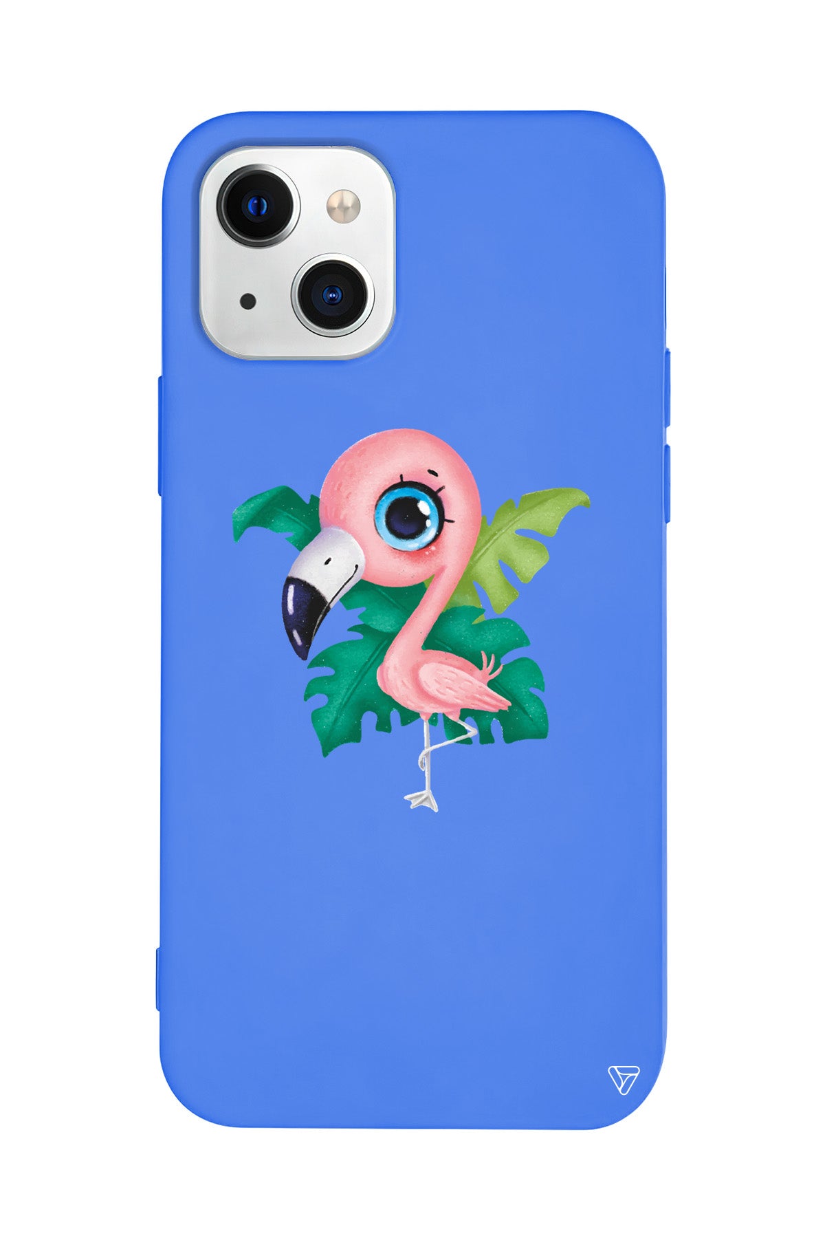 Yavru Flamingo Lansman Model İçi Kadife Silikon Telefon Kılıfı – Plus Serisine Özel