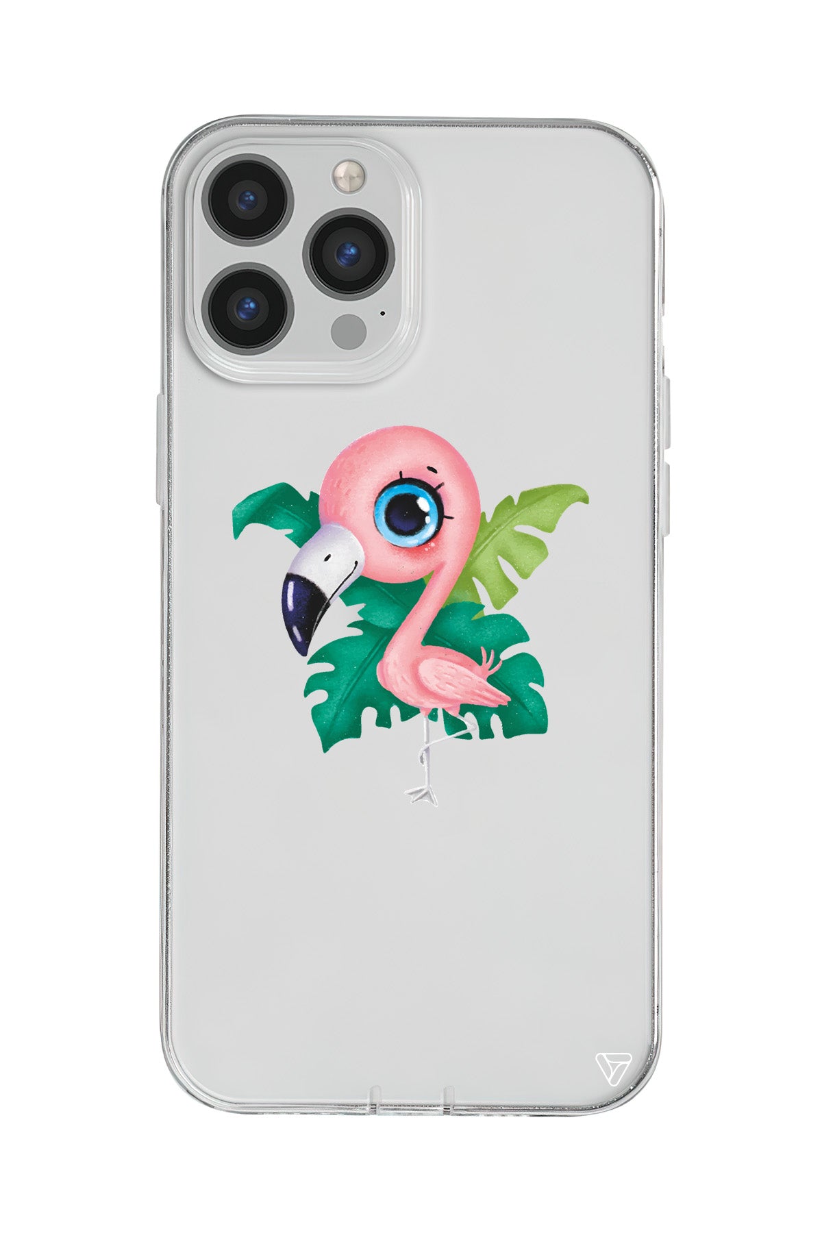 Yavru Flamingo Lansman Model İçi Kadife Silikon Telefon Kılıfı