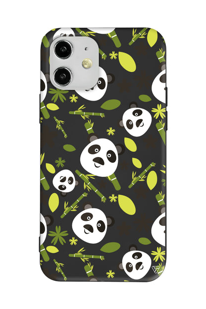 Panda Lansman Model İçi Kadife Silikon Telefon Kılıfı