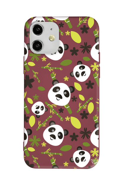 Panda Lansman Model İçi Kadife Silikon Telefon Kılıfı