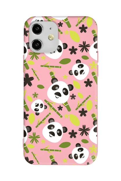 Panda Lansman Model İçi Kadife Silikon Telefon Kılıfı