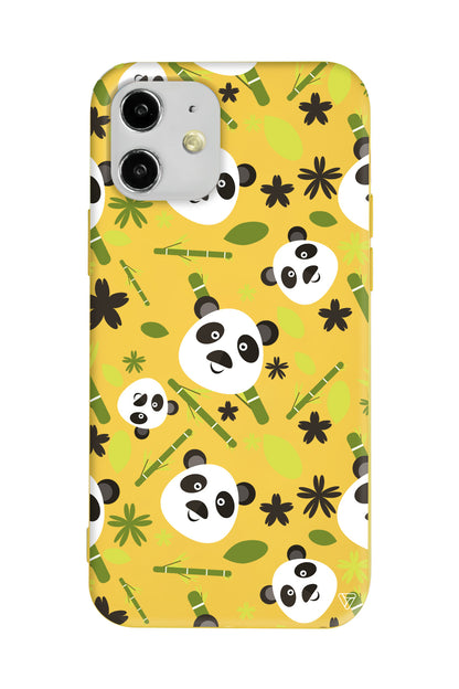 Panda Lansman Model İçi Kadife Silikon Telefon Kılıfı