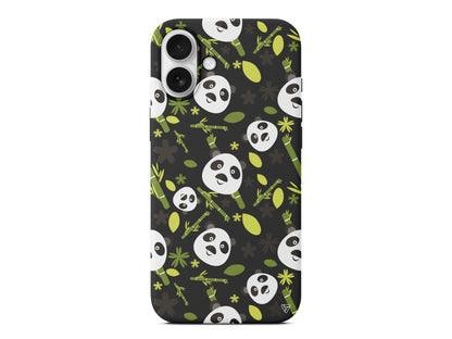 Panda Lansman Model İçi Kadife Silikon Telefon Kılıfı