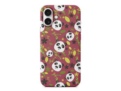 Panda Lansman Model İçi Kadife Silikon Telefon Kılıfı