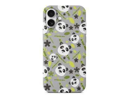 Panda Lansman Model İçi Kadife Silikon Telefon Kılıfı