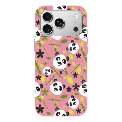 Panda Lansman Model İçi Kadife Silikon Telefon Kılıfı