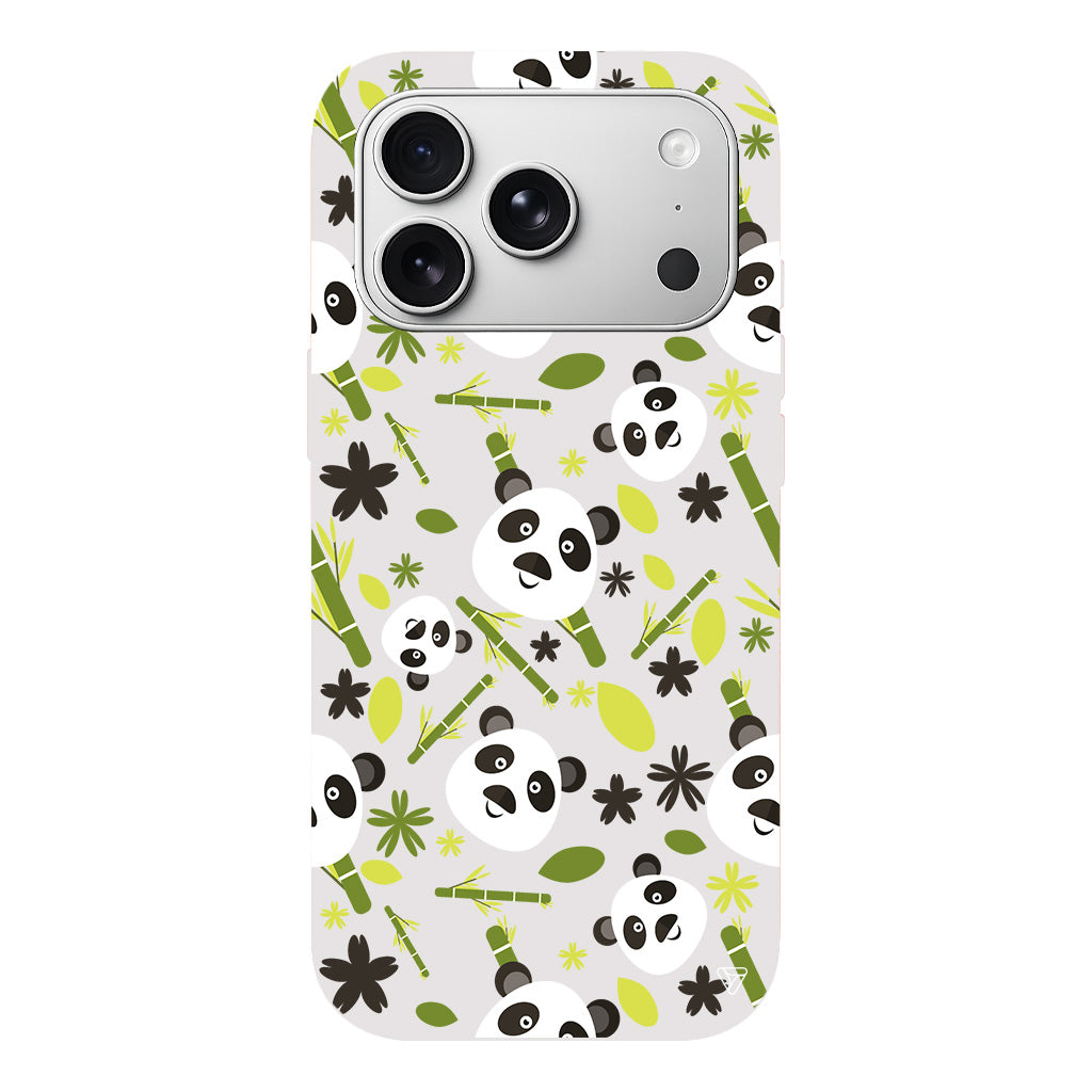 Panda Lansman Model İçi Kadife Silikon Telefon Kılıfı