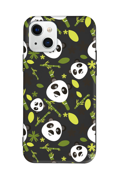 Panda Lansman Model İçi Kadife Silikon Telefon Kılıfı