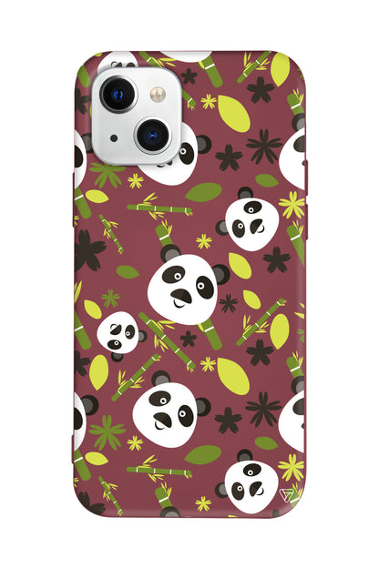 Panda Lansman Model İçi Kadife Silikon Telefon Kılıfı