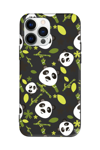 Panda Lansman Model İçi Kadife Silikon Telefon Kılıfı