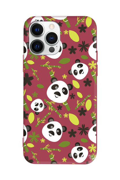 Panda Lansman Model İçi Kadife Silikon Telefon Kılıfı