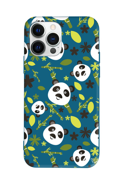 Panda Lansman Model İçi Kadife Silikon Telefon Kılıfı