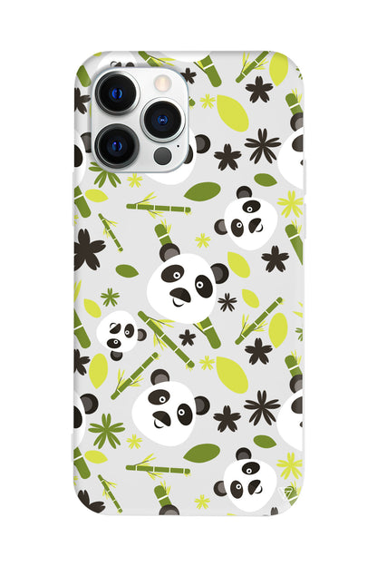 Panda Lansman Model İçi Kadife Silikon Telefon Kılıfı