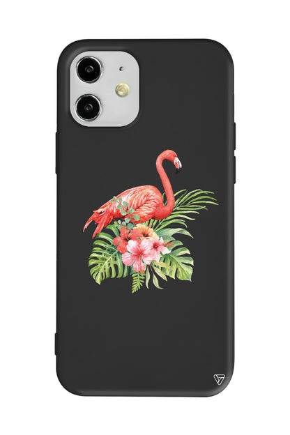 Flamingo Lansman Model İçi Kadife Silikon Telefon Kılıfı