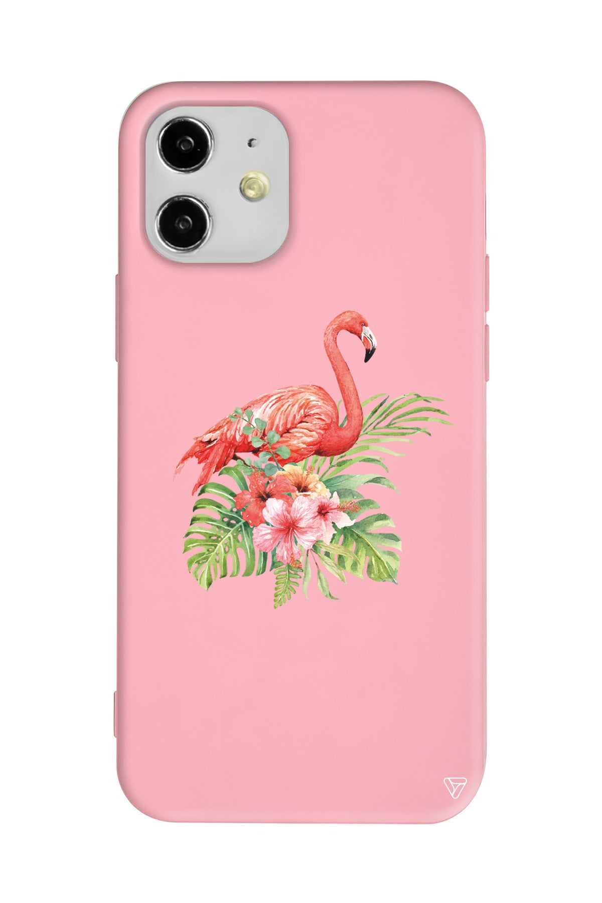 Flamingo Lansman Model İçi Kadife Silikon Telefon Kılıfı